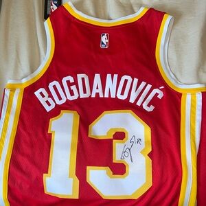ATL Hawks signed Bogdanovic jersey